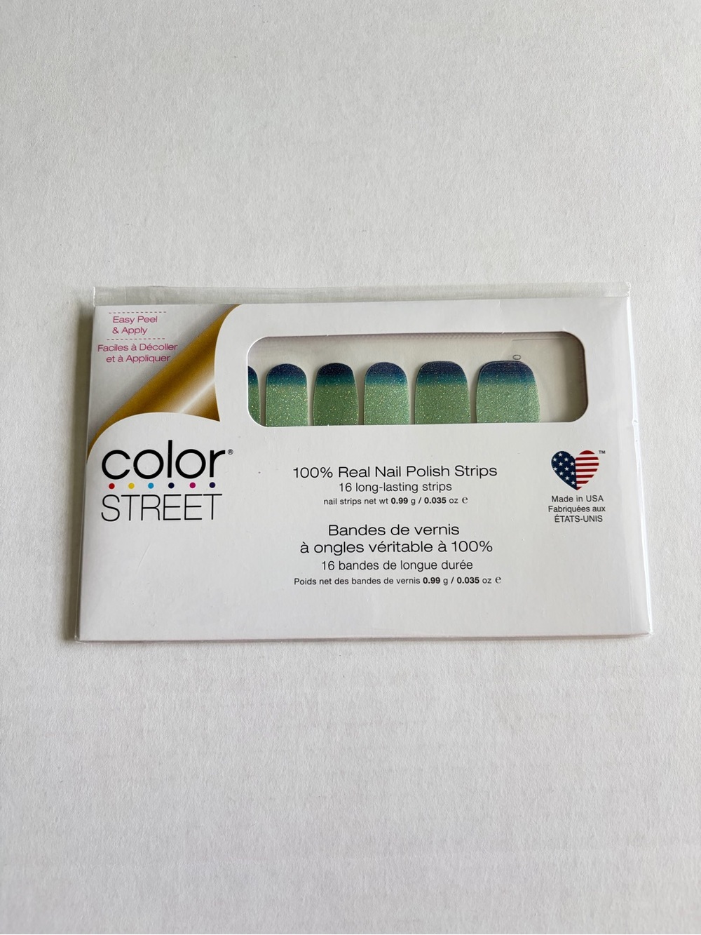 *Retired* Color Street: Long Time No Sea | Mint Blue Glitter Ombre Gradient - Picture 3 of 13